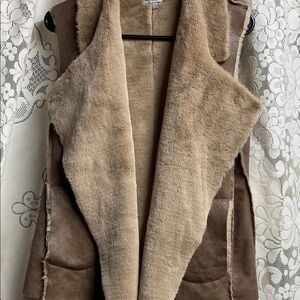 JODIFL Women's Cozy and Soft Tan Teddy Jacket